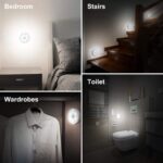 Round Shape 8 LED Motion Sensor Induction Led Light (1 Pc) - Image 7
