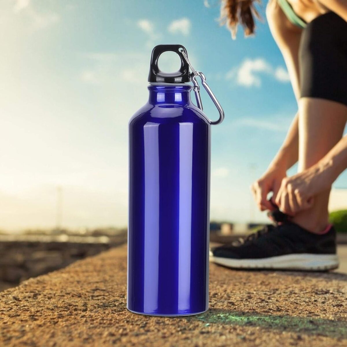 Aluminium Sports Water Bottle, 1 Pc (Capacity 300 ML Approx) - Image 6