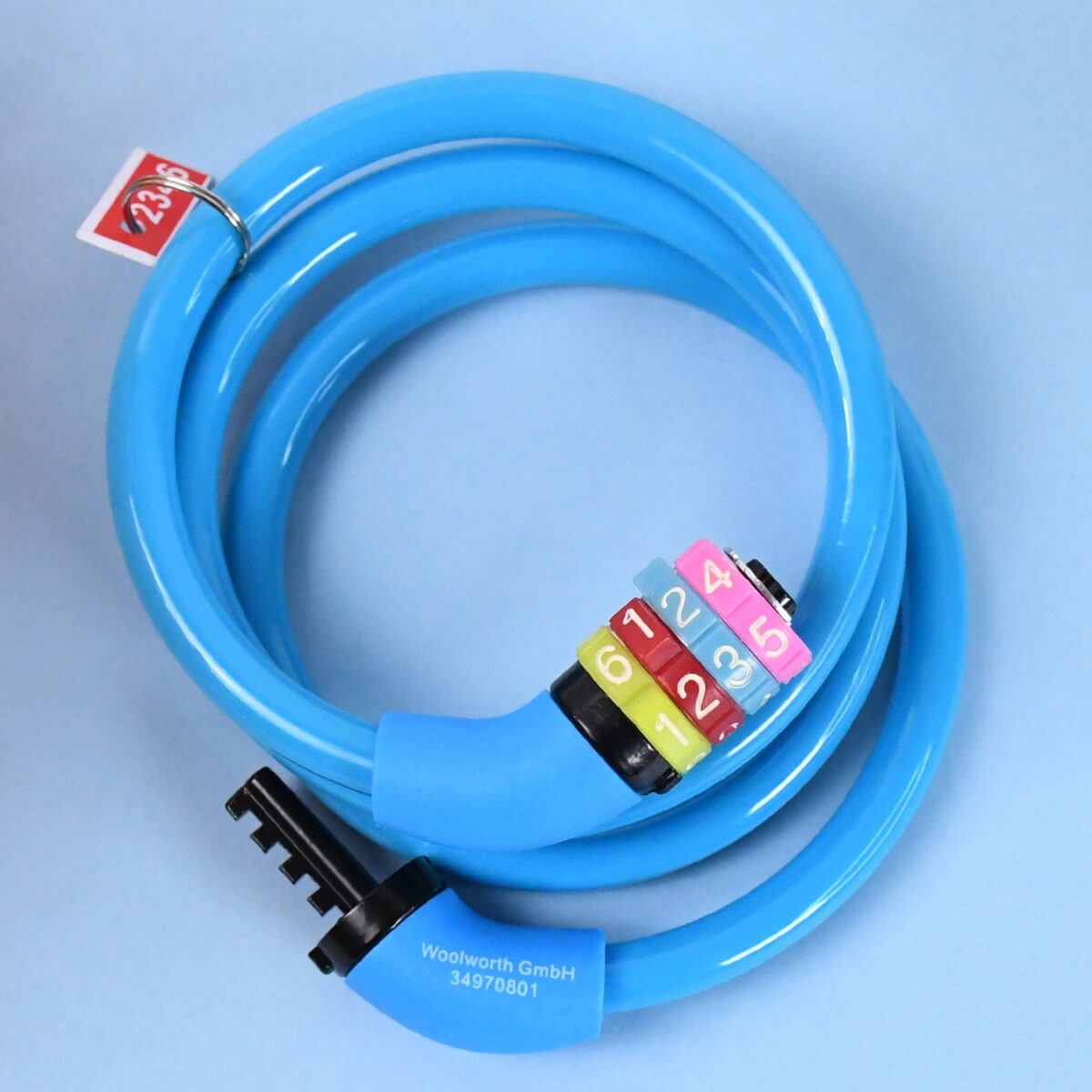 Bike Lock Cable Resettable Cable Lock - Self Coiling 4 Digit Combination Bike Lock - Image 2