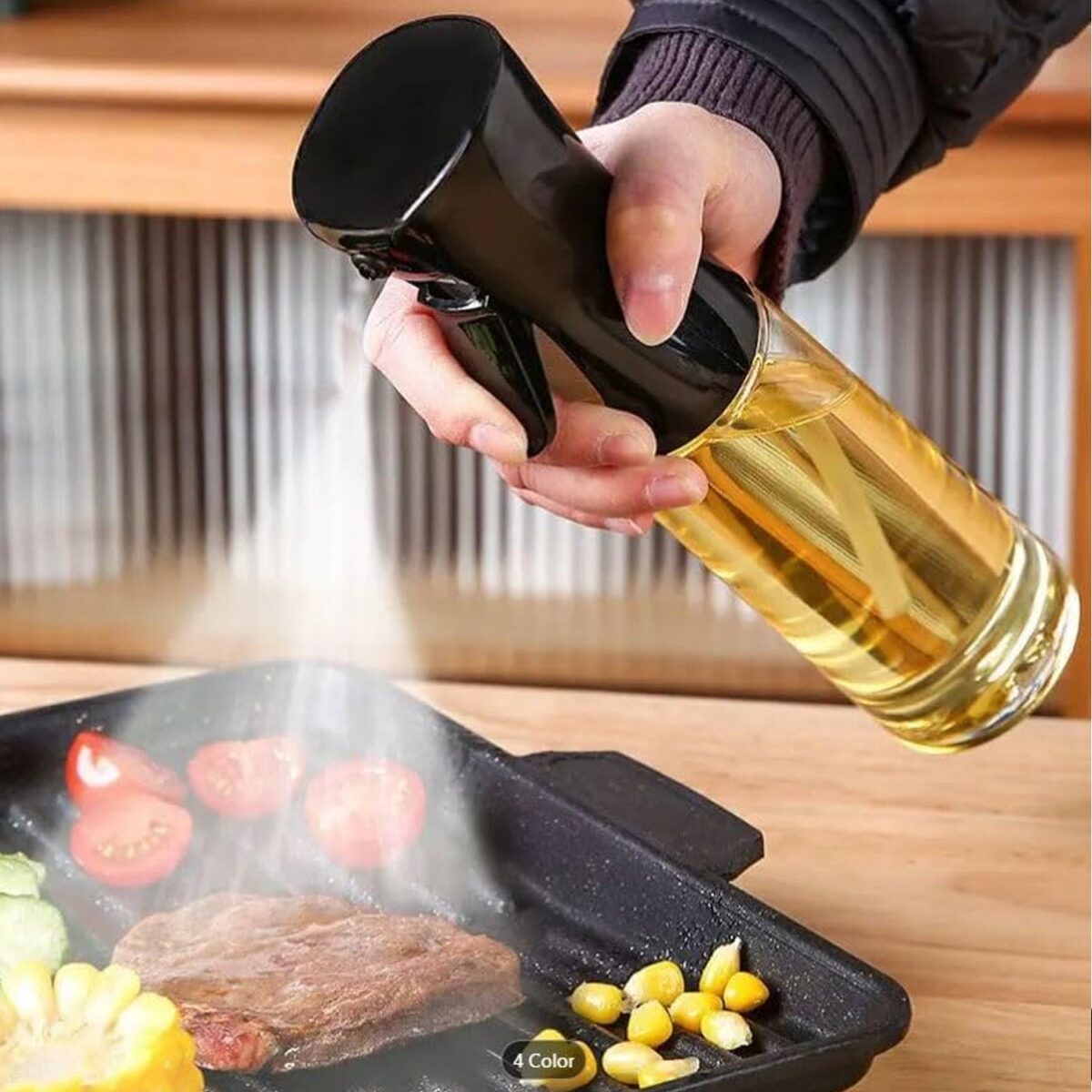 Plastic Oil Spray Bottle - Versatile Kitchen Gadgets (300 ML) - Image 1