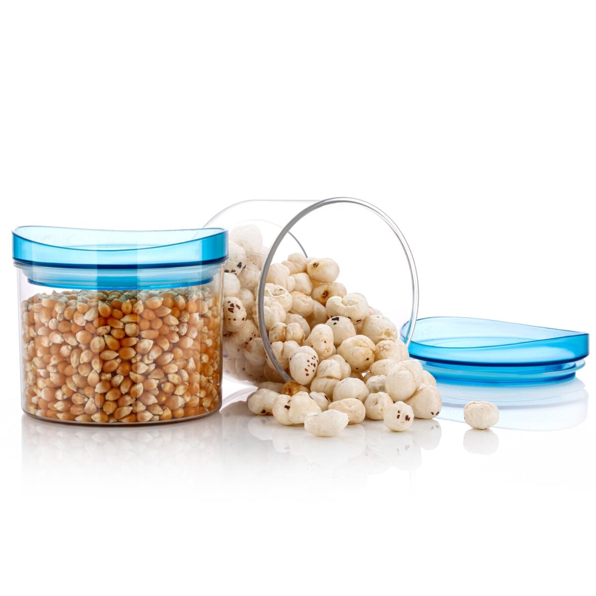 Air Tight & Unbreakable Kitchen Jar Set Food Storage Containers for Dry Fruits, Spices, Snacks, Pulses (2 Pcs Set) - Image 4