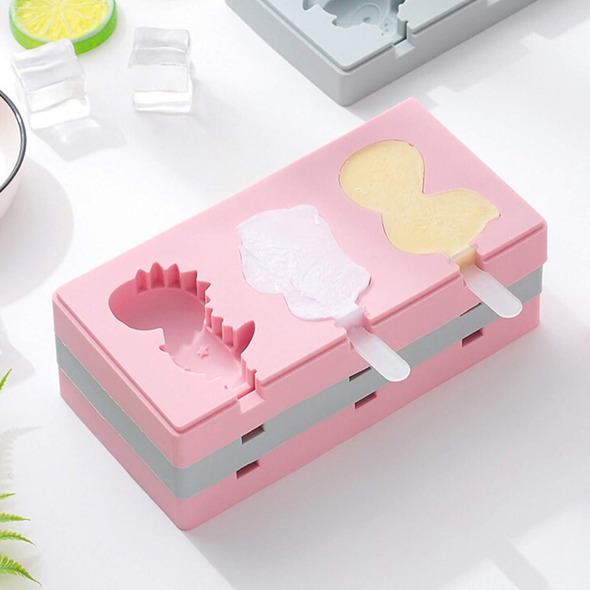 Silicone Popsicle Molds for Summer with Sticks & Lids - Image 3