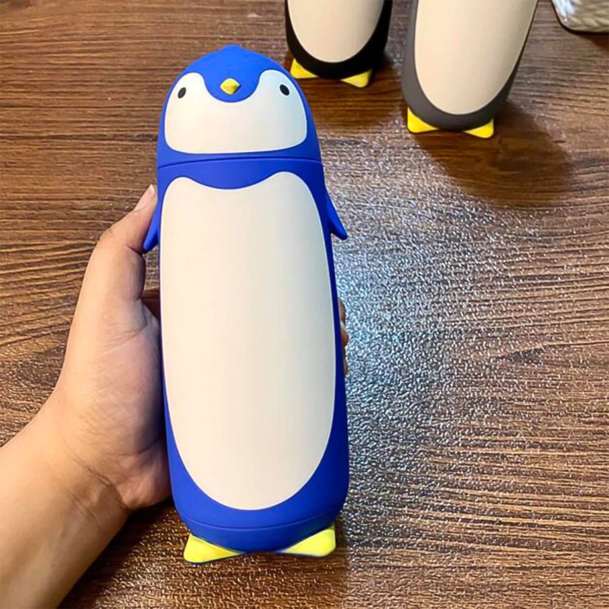 Penguin Water Bottle Penguin Cartoon Water Bottle Funny Travel Mug Insulated, Inner glass Vacuum Water Bottle - Image 1