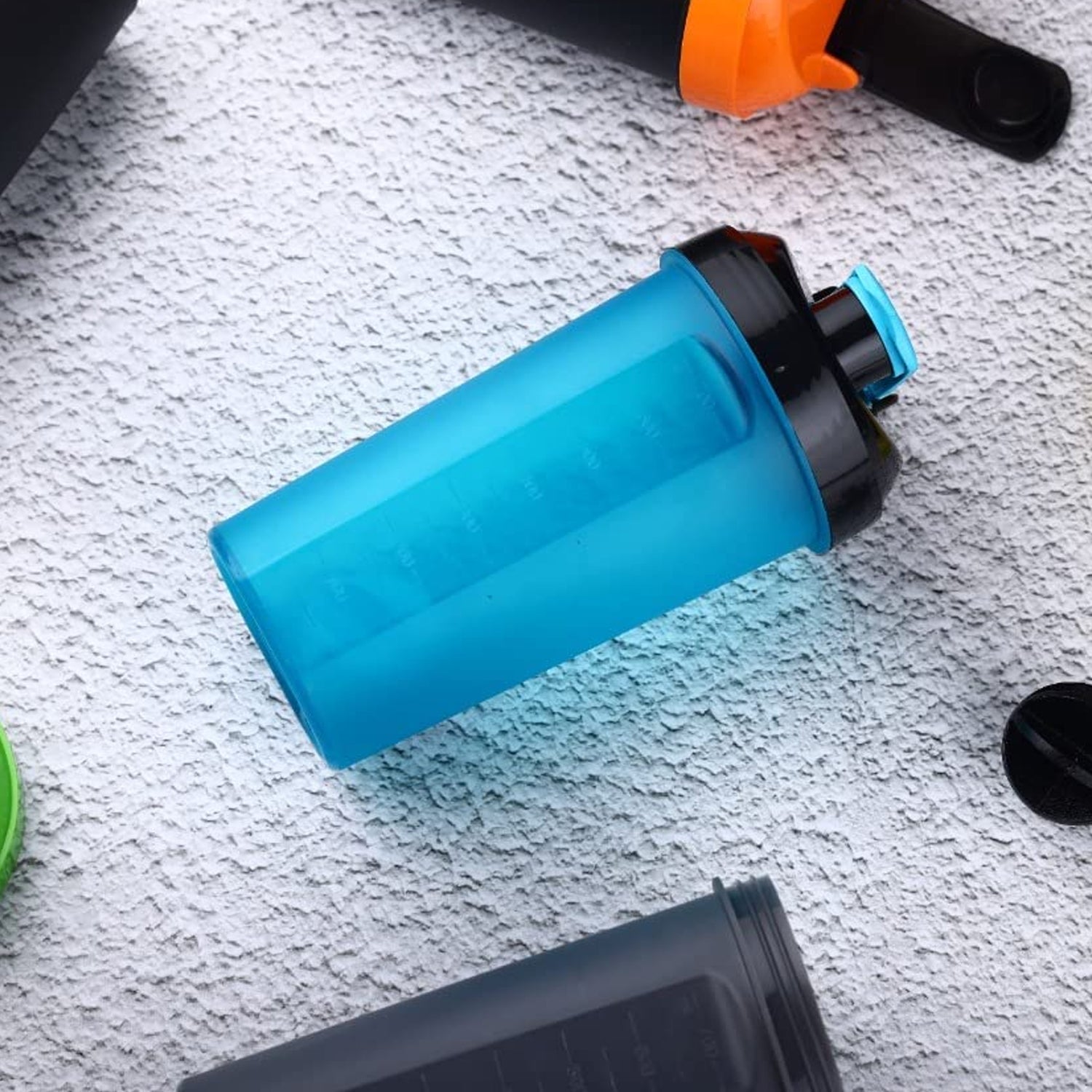03_eba04bae-d31d-4524-8780-bc9bf5a79431.jpg 700ml Protein Shaker Bottle with Powder Storage 3-Compartment Gym Shake - Image 1