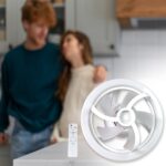 360Â° Rotation Ceiling Fan Light Smart Fan with Remote Control (1 Pc) - Image 4