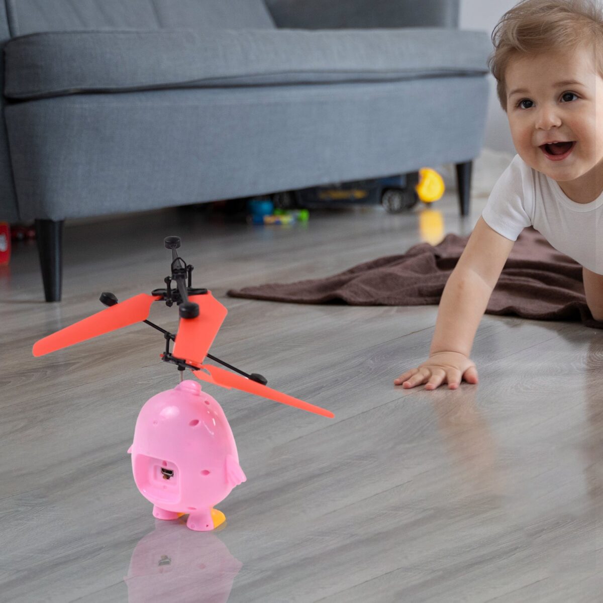 Electroplay Flying Bird RC Toy with LED & Remote Control Ã¢â‚¬â€œ Pink Owl Design (1 Set) - Image 6