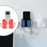 Wall Mounted Storage Box / Remote Storage Organizer Case with 2 Side Hanging Hooks (4 Pcs Set) - Image 8