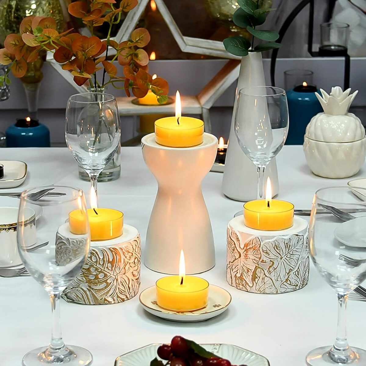 Tealight Diwali Candle Ã¢â‚¬â€œ Smokeless, Long-Burning, Mix Color (1 Pc / Mix Color) - Image 3