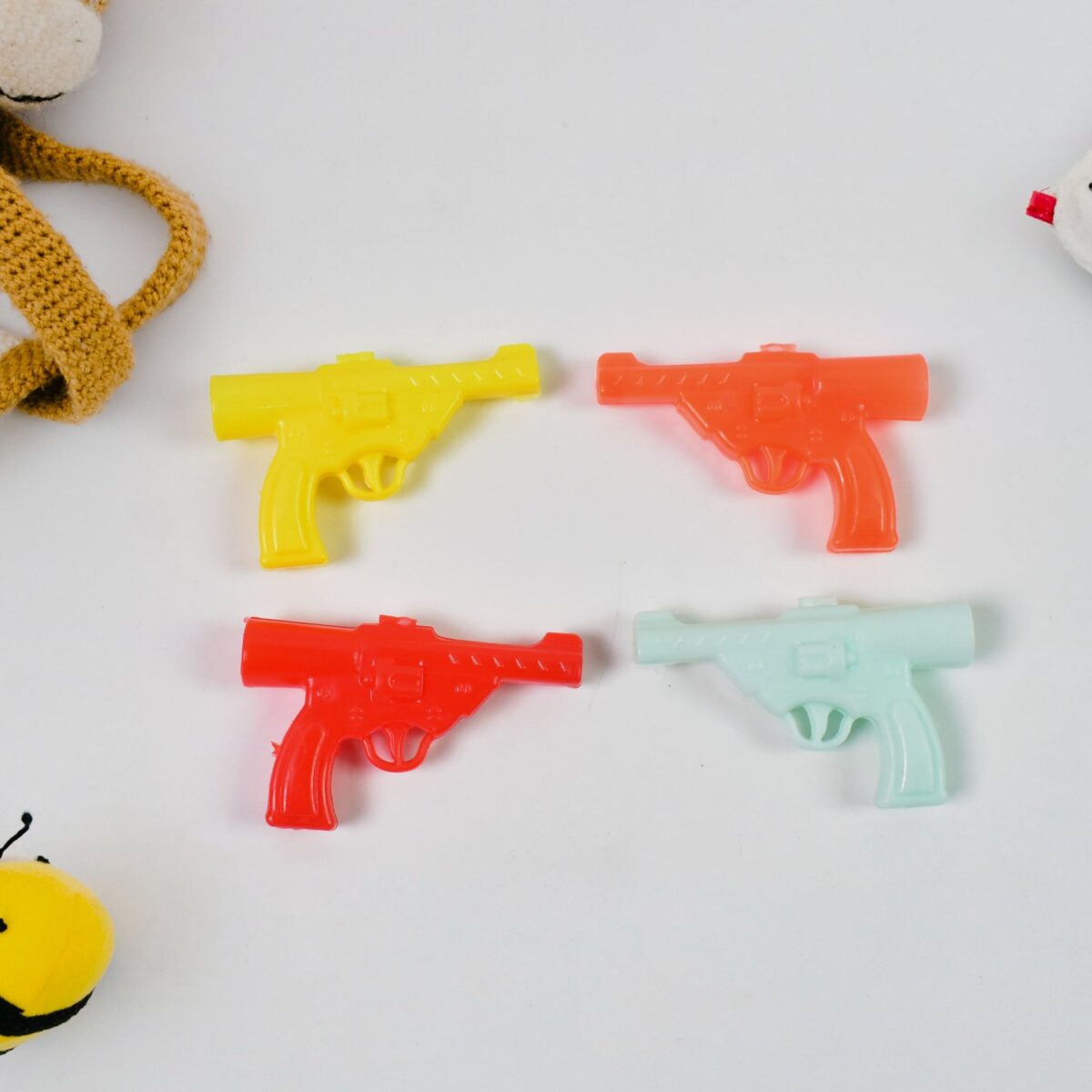 Gun Shape Pencil Top For Kids Office, Small Gun Toy (1 Pc / Mix Colour & Design) - Image 4