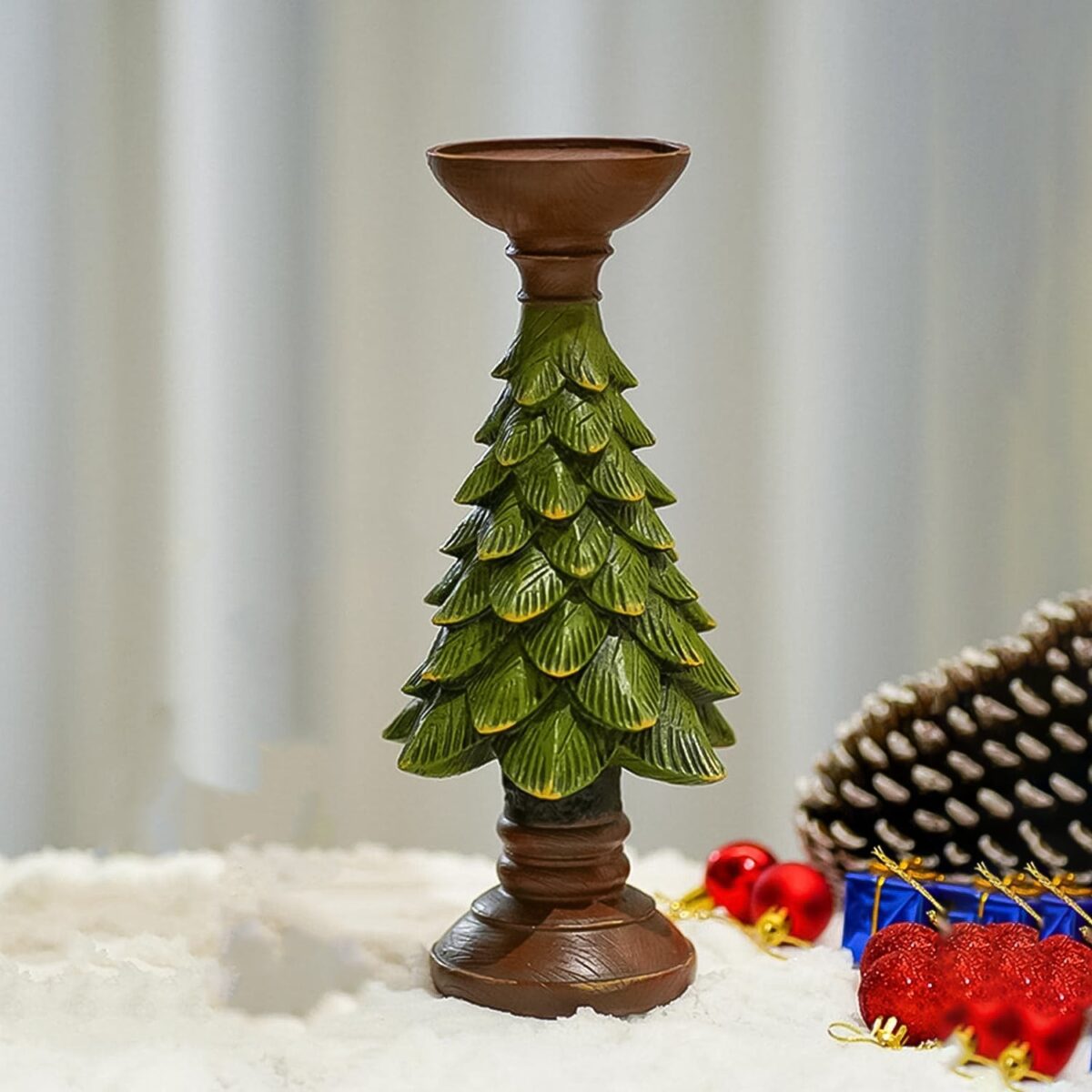 Christmas Tree Candleholder Candlestick Decorative for Home - Image 6