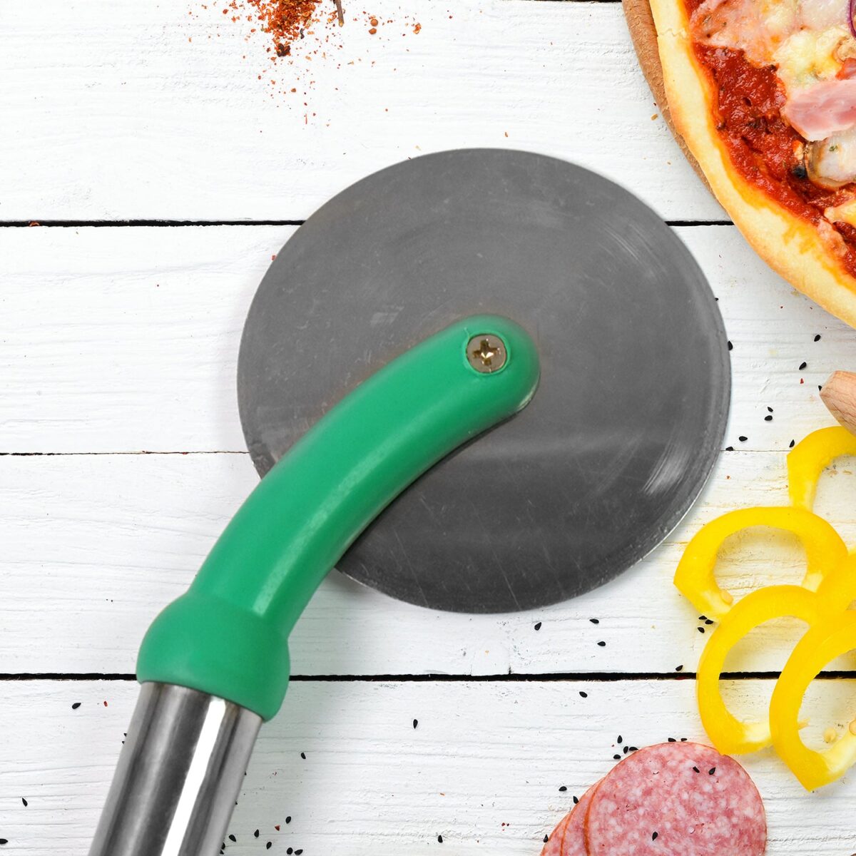 Kitchen Stainless Steel Wheel Pizza Cutter (1 pc) - Image 6
