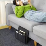 Flat Bedside Caddy, Bed Side Pocket Storage Organizer Bag with 5 Pockets (1 Pc) - Image 5