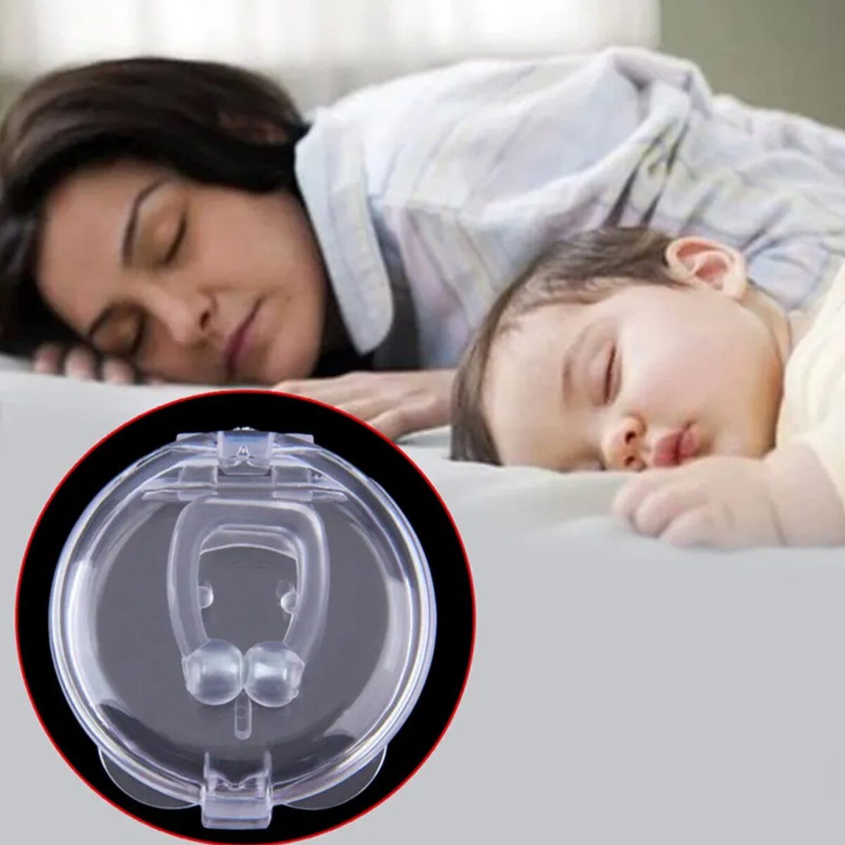 Anti Snore device for men and woman Silicone Magnetic Nose Clip For heavy Snoring sleeper, Snore Stopper, Anti Snoring Device (1 Pc) - Image 1