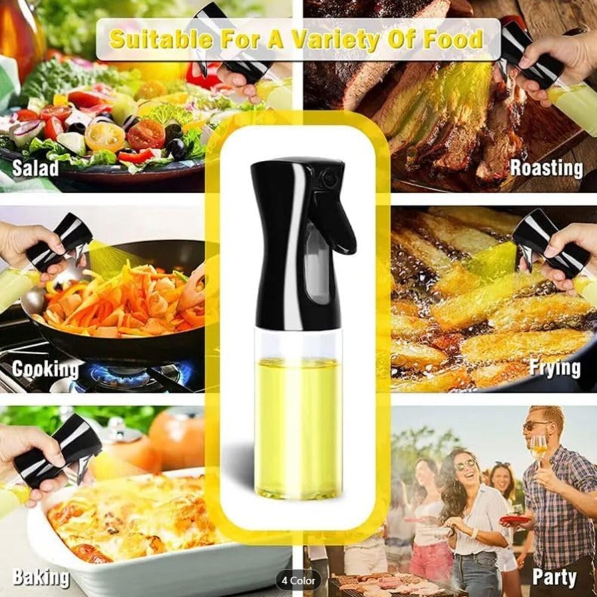 Plastic Oil Spray Bottle - Versatile Kitchen Gadgets (300 ML) - Image 3