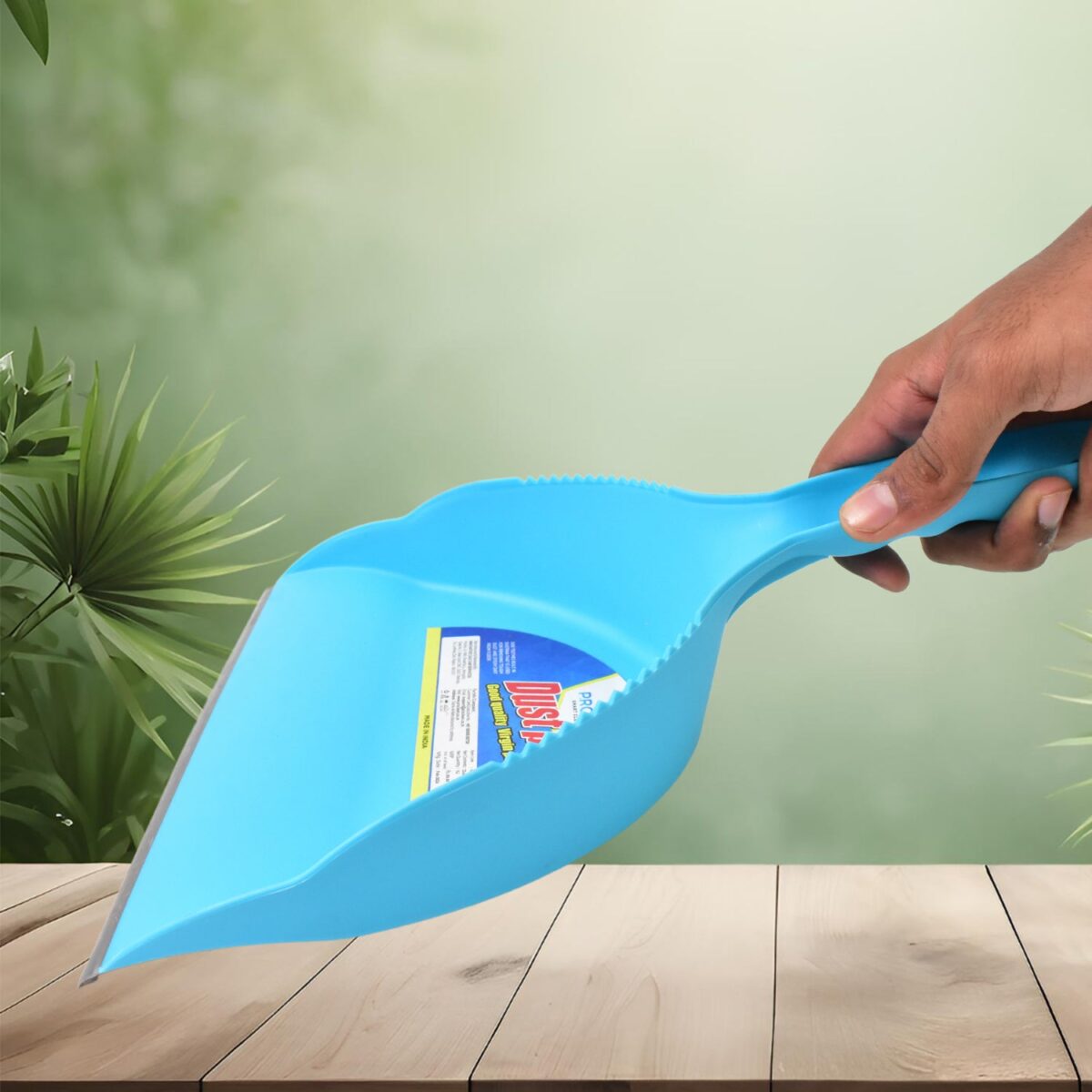Heavy Plastic Dustpan with Handle (1 Pc) - Image 6