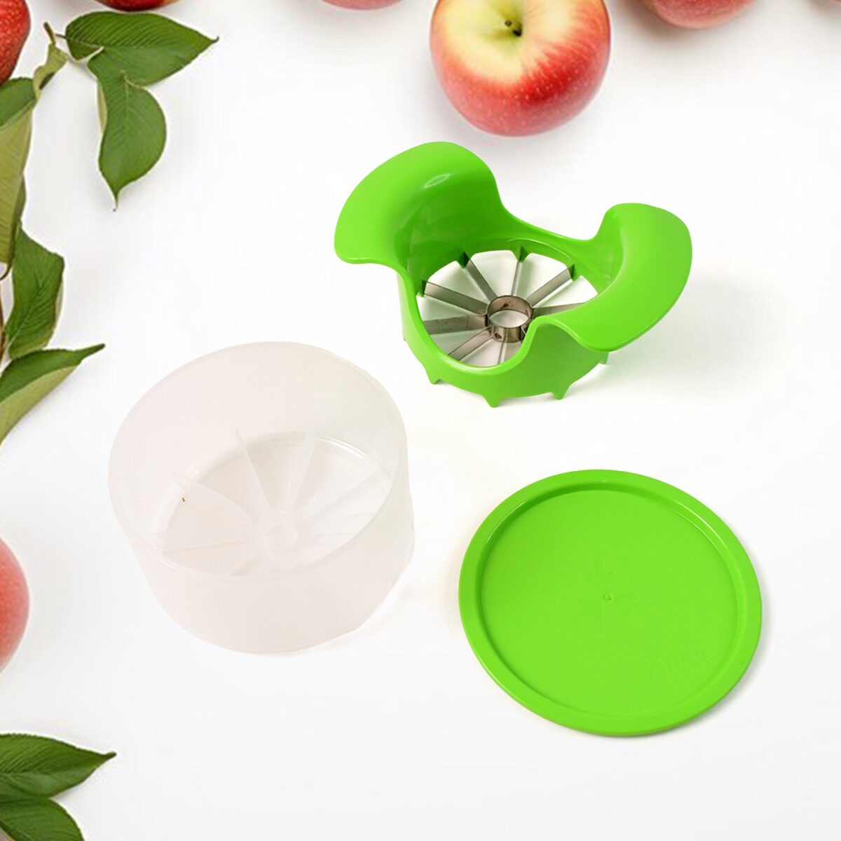 Apex Apple Cutter with Container Ã¢â‚¬â€œ Unbreakable ABS Body & Stainless Steel Blades - Image 7