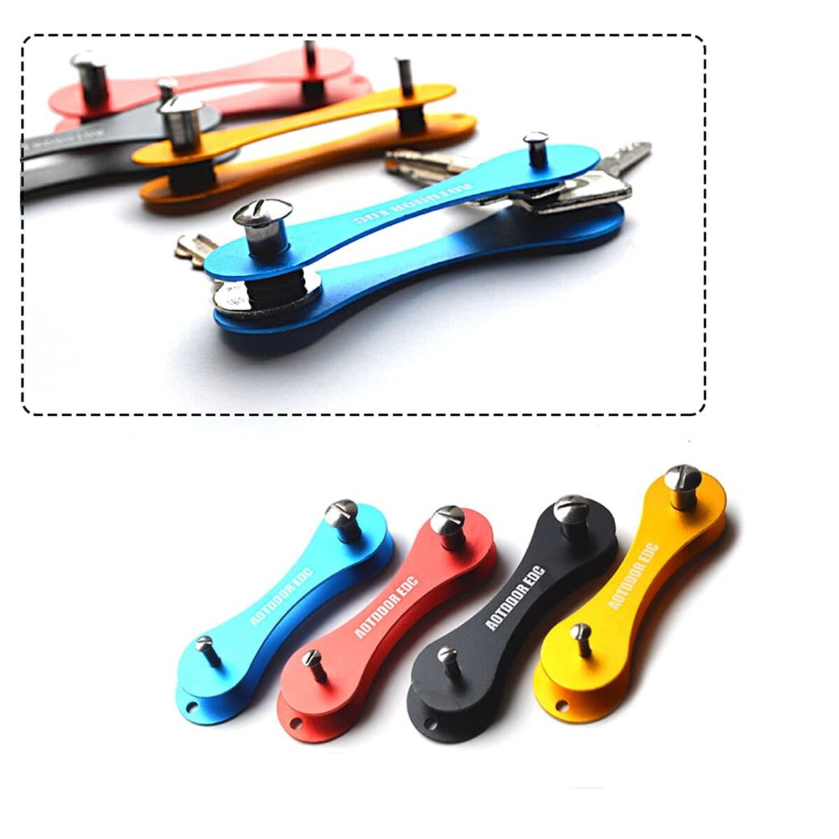 Metal Key Holder Multifunctional Portable Key Accessory (1 Pc / Mix Color) - Image 3