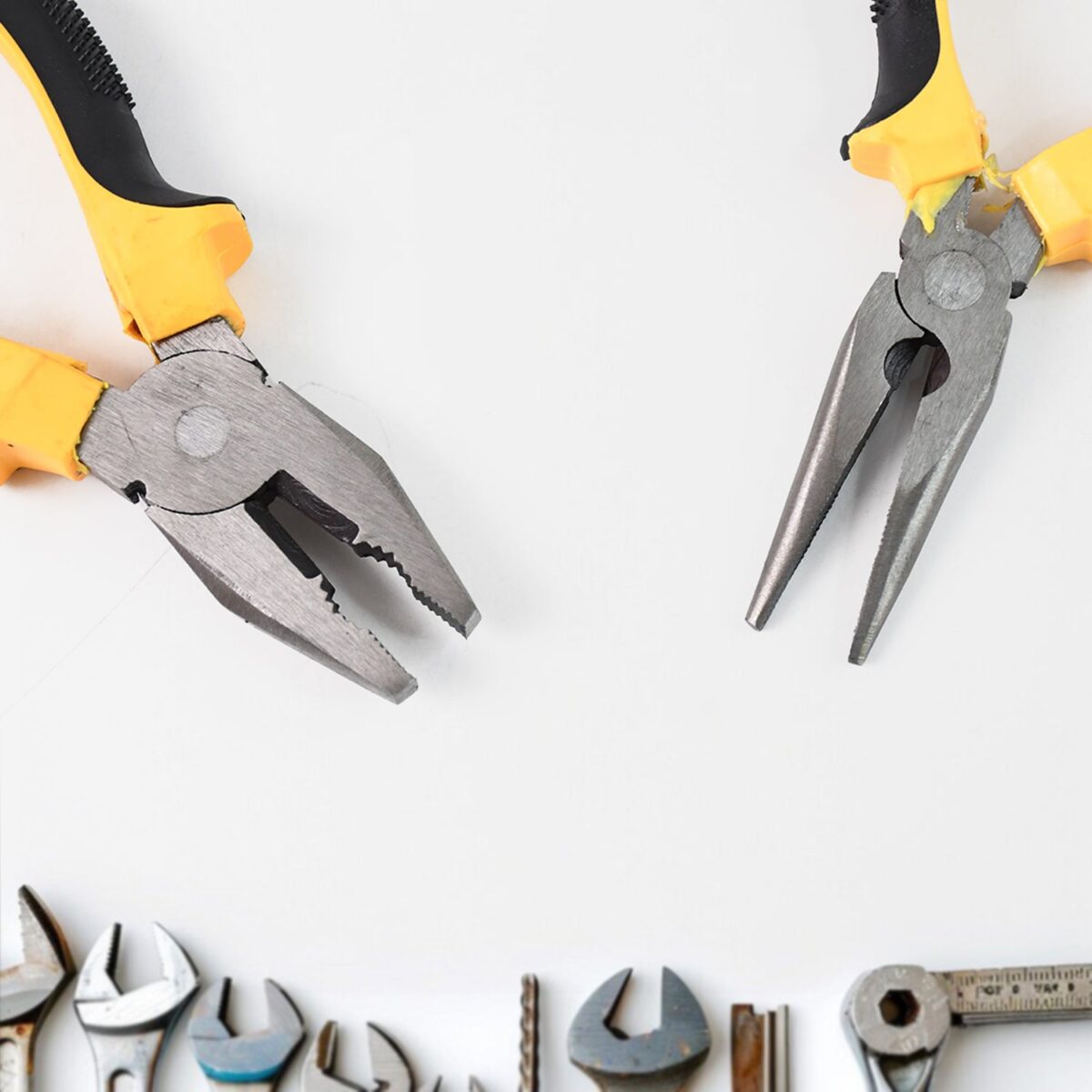 Long Nose Plier and Flat Mouth Plier Combo Tools (2 Pc Set) - Image 6