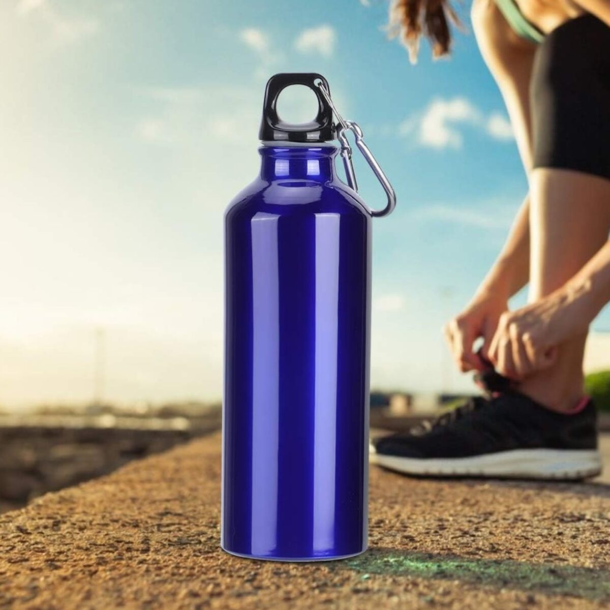 Aluminium Sports Water Bottle, 1 Pc (Capacity 500 ML Approx) - Image 5