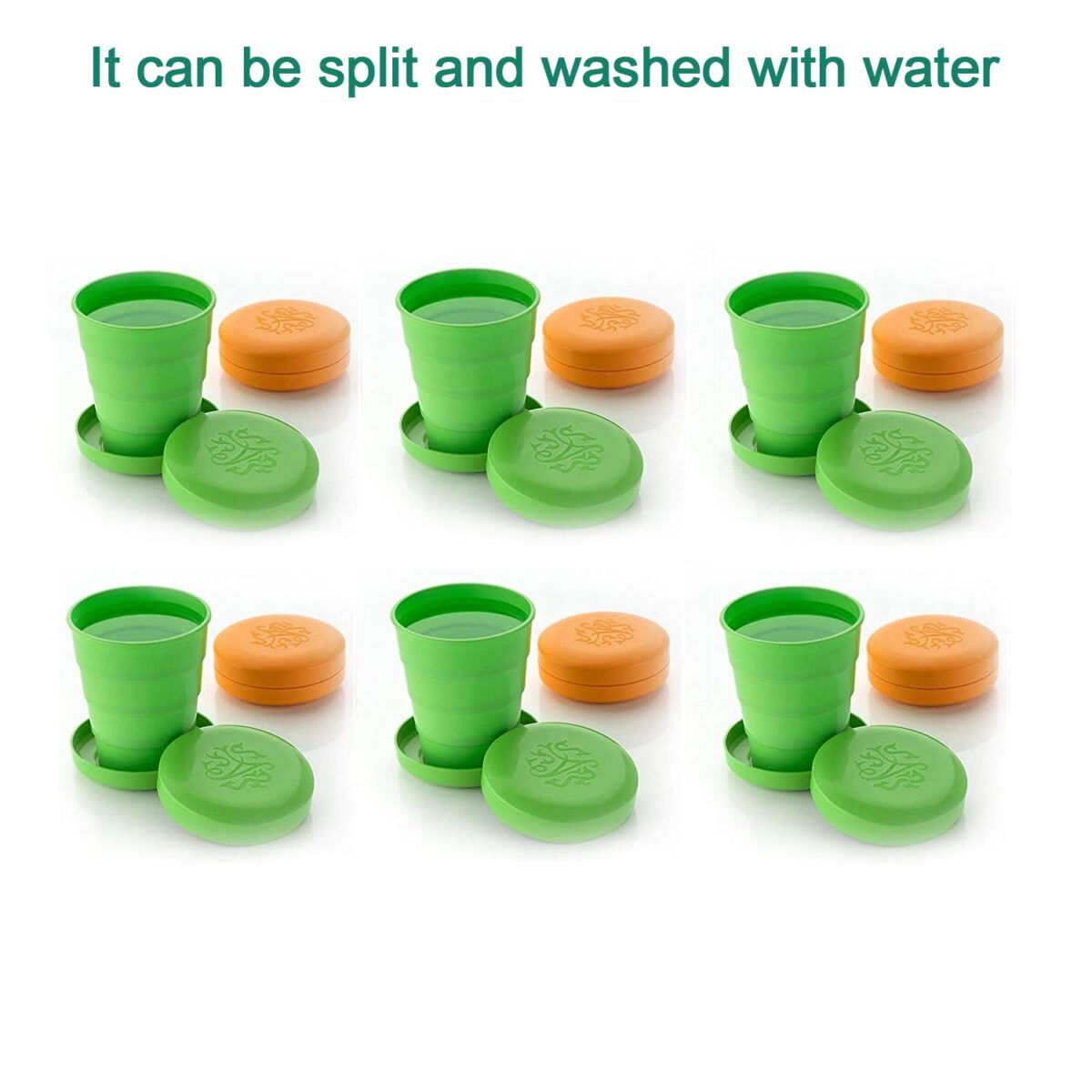 Portable Folding Travel Cup with Lid | Compact Expandable Tumbler for Kids & Camping - Image 3