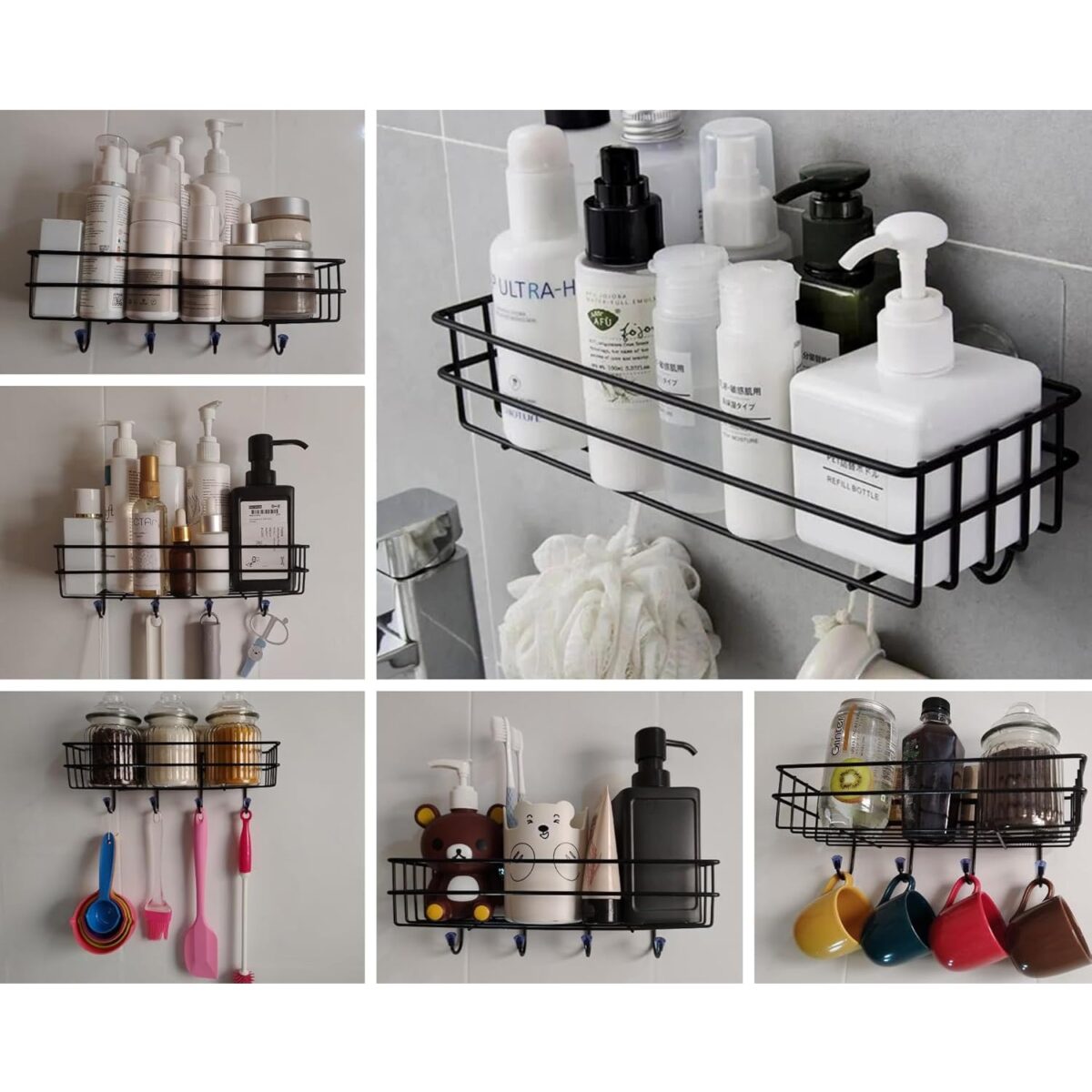3 in 1 Shower Shelf Rack for storing and holding various household stuffs and items etc. - Image 4
