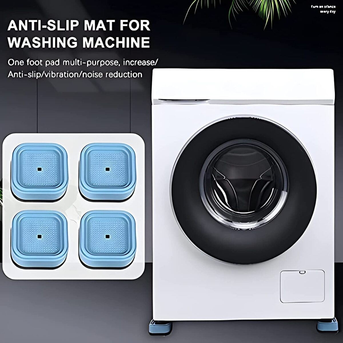 Plastic Washing Machine Feet Pads (Set of 4 Pc) - Image 3