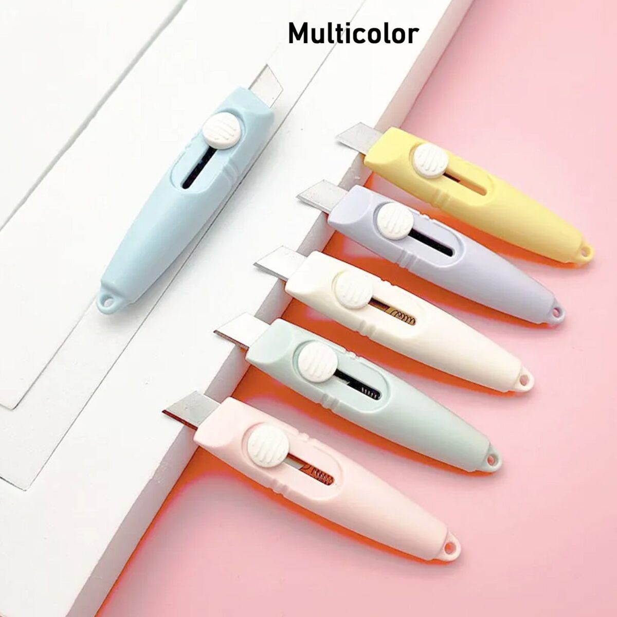Whistle Shaped Cute Utility Knives Keychain, Portable Mail Opener (2 Pcs Set) - Image 6