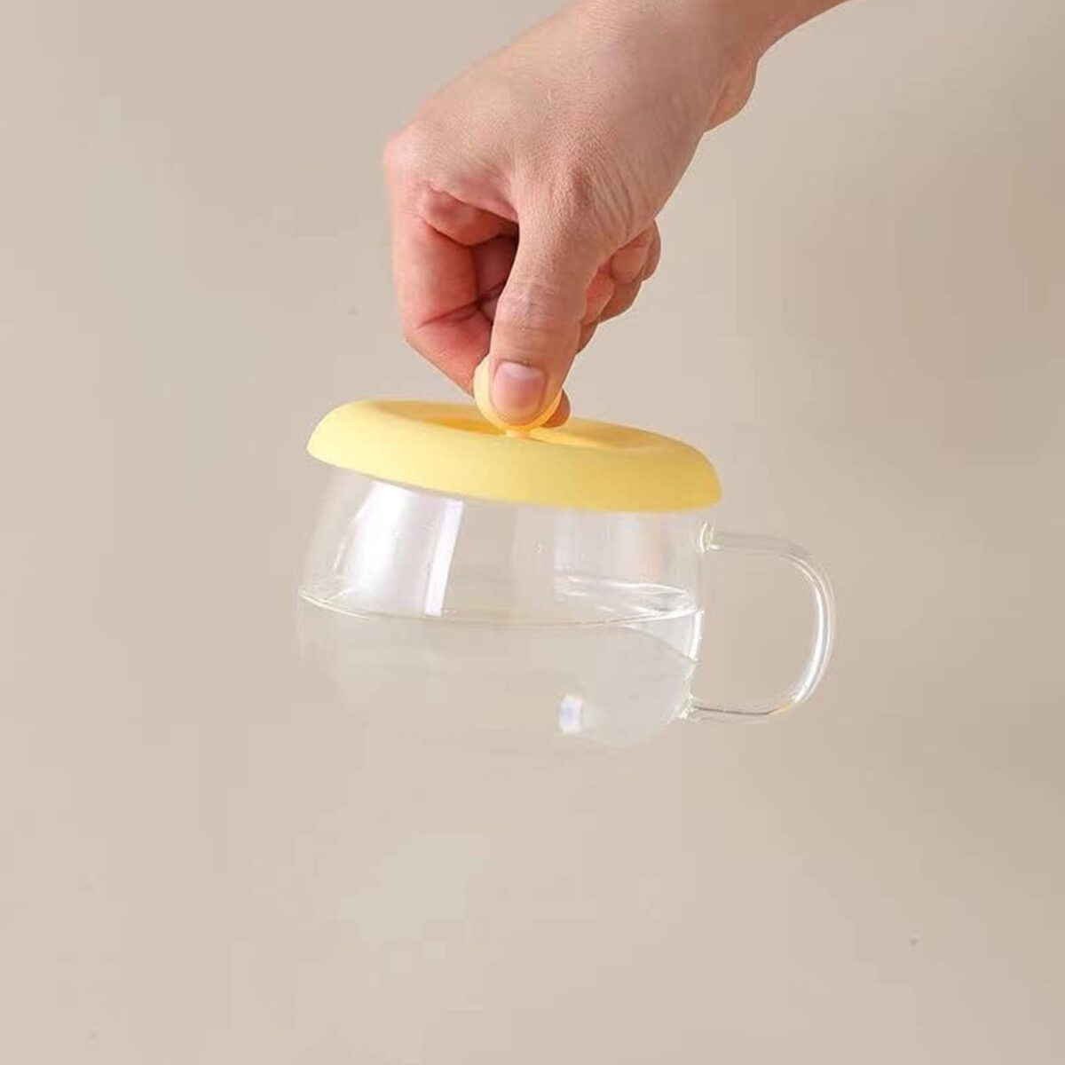 Cup / Mug Lid Dust Proof Silicone Rubber Airtight Seal (Cup & Spoon Not Included Only Lid/ 1 Pc) - Image 4