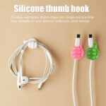 Thumb Cable Clips, Multi-Color Cord Organizer for Home, Office, Car (10 Pc Set) - Image 7