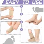 Foot Arch Support for Men & Women | Medial Arch Support for Flat Feet Correction Sleeve with Cushion | Plantar Fasciitis Leg Foot Pain Relief Product | Foot Care for Orthopedic Shoes Slippers, (1 Pair) - Image 5