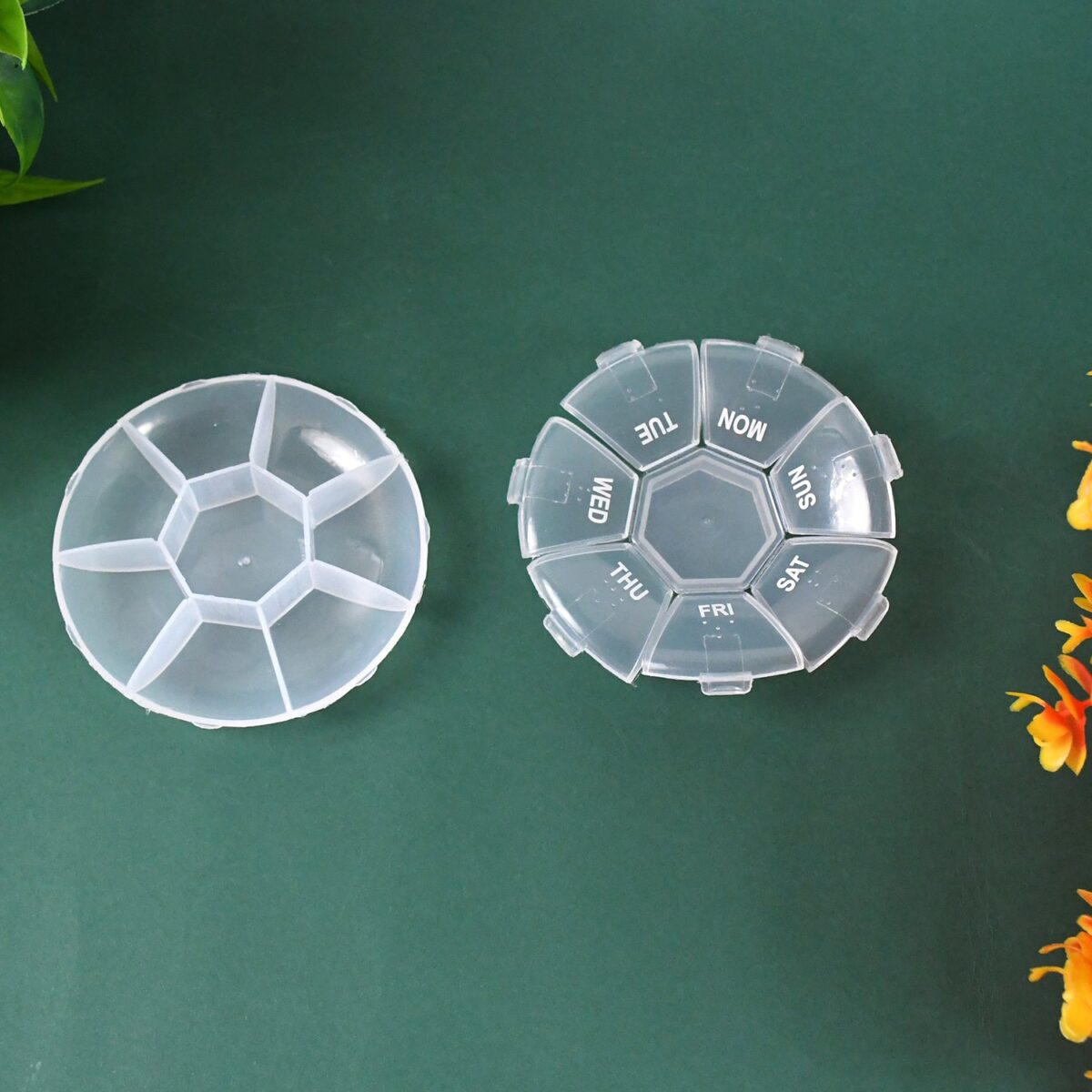 7-Sided Portable Pill Box Medicine Planner Small case - Image 4
