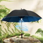 Sun Umbrella With Inside Fan & Power Bank Umbrellas For Summer (1 Pc) - Image 6