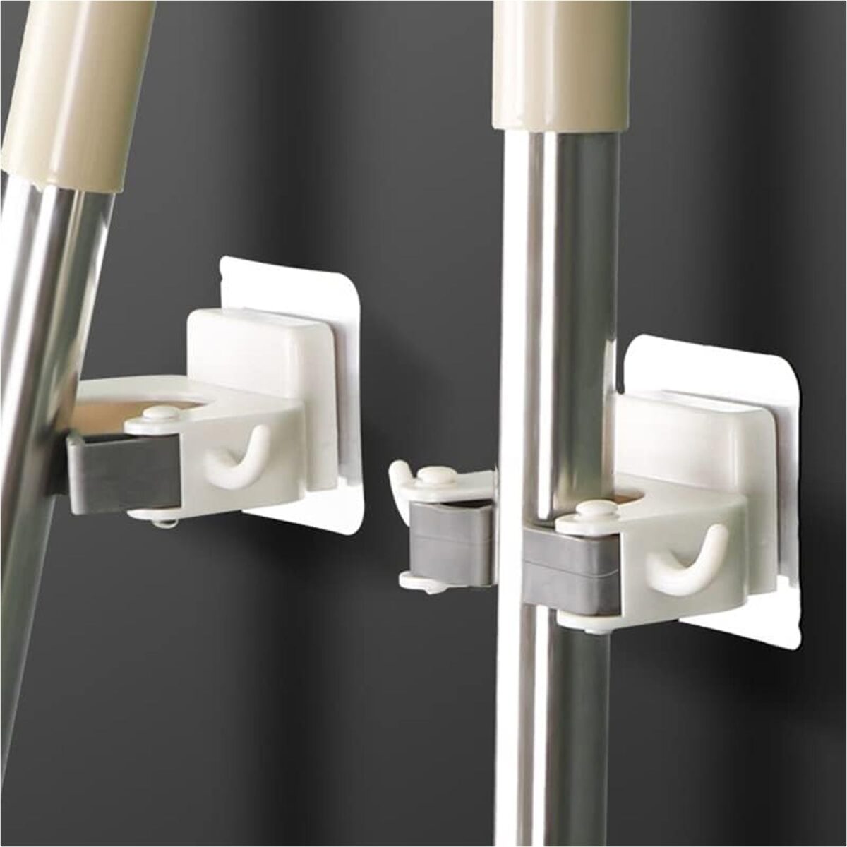 Wall Mounted Mop Broom Hanger Holder (1-Layer) - Image 5