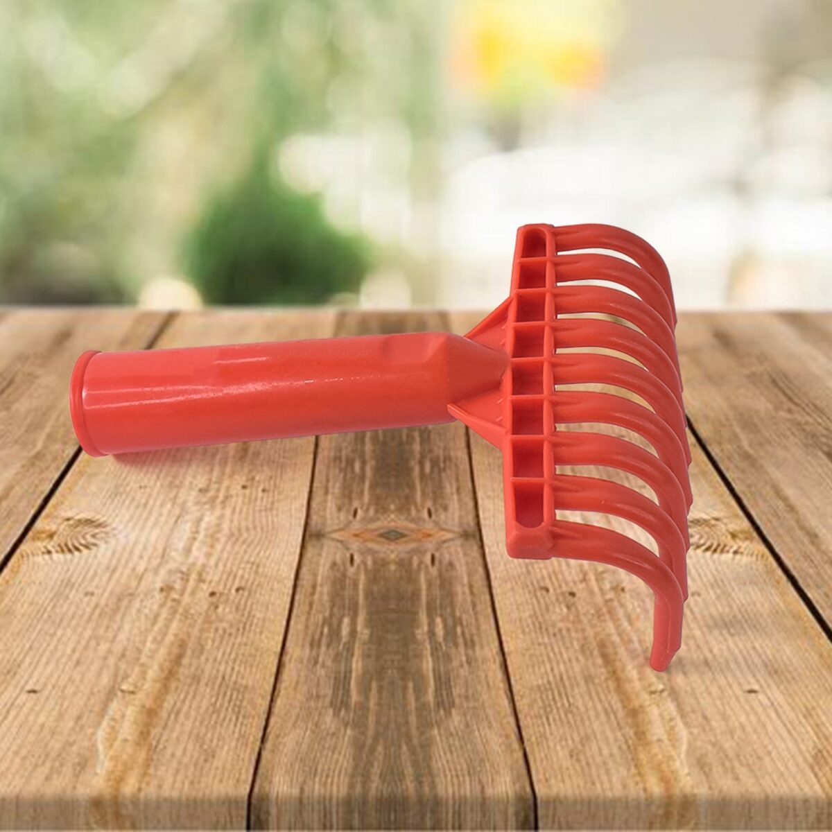 Heavy Duty Plastic Garden Hand Rake Ã¢â‚¬â€œ 9-Tooth Cultivator Tool (1 Pc) - Image 4