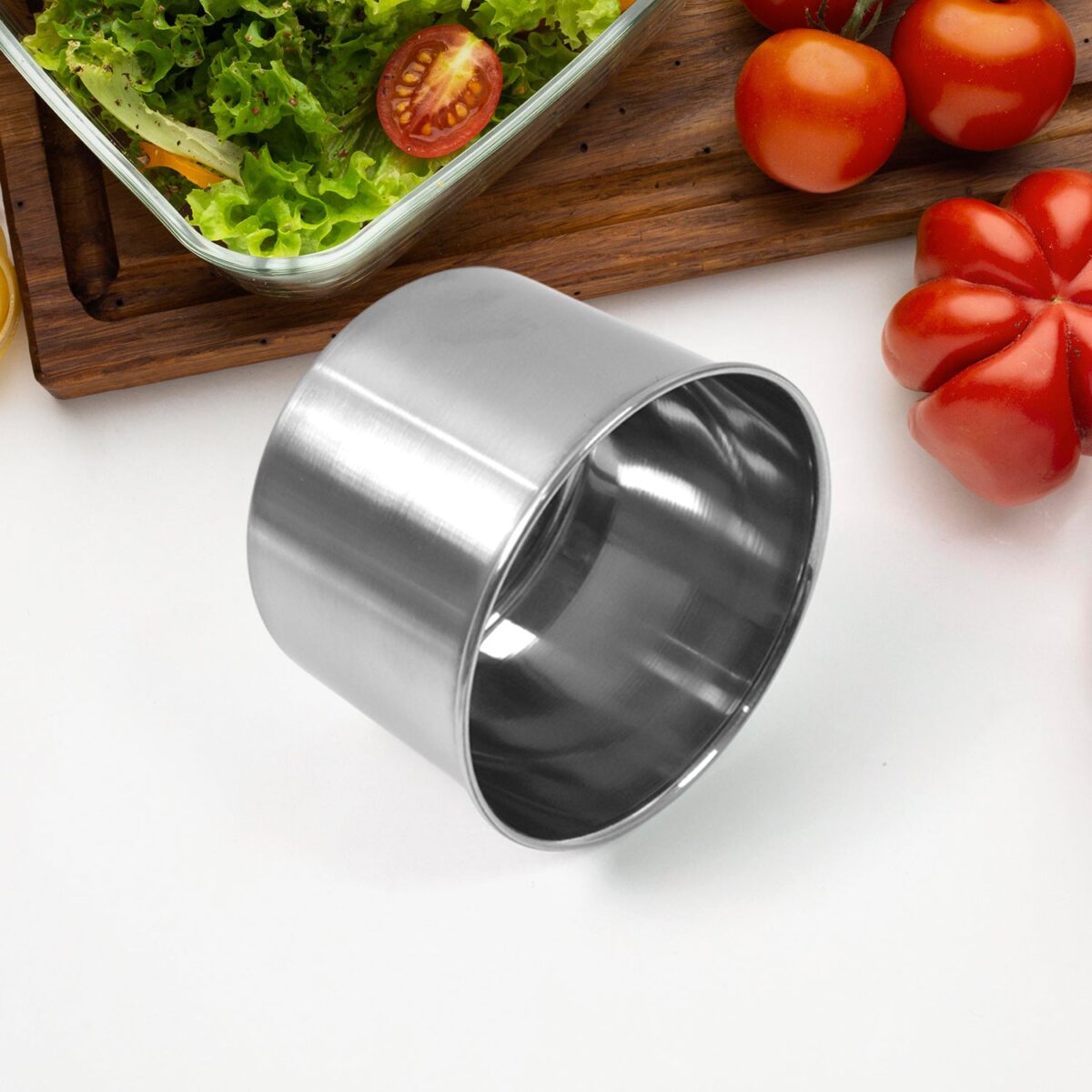 Multipurpose Stainless Steel Airtight Containers with See Through Lid (2 Pc / 500 ML) - Image 6