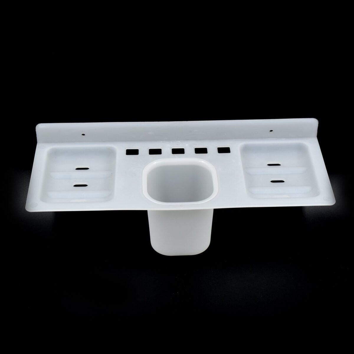 4 in 1 Plastic Soap Dish and plastic soap dish tray used in bathroom and kitchen purposes. - Image 1