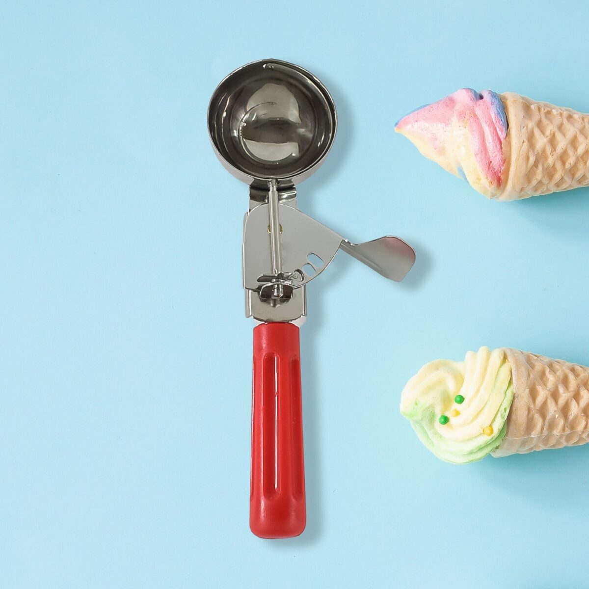 Apex Ice Cream Scoop Ã¢â‚¬â€œ 70 ML Stainless Steel Head with Ergonomic Handle (1 Pc) - Image 6