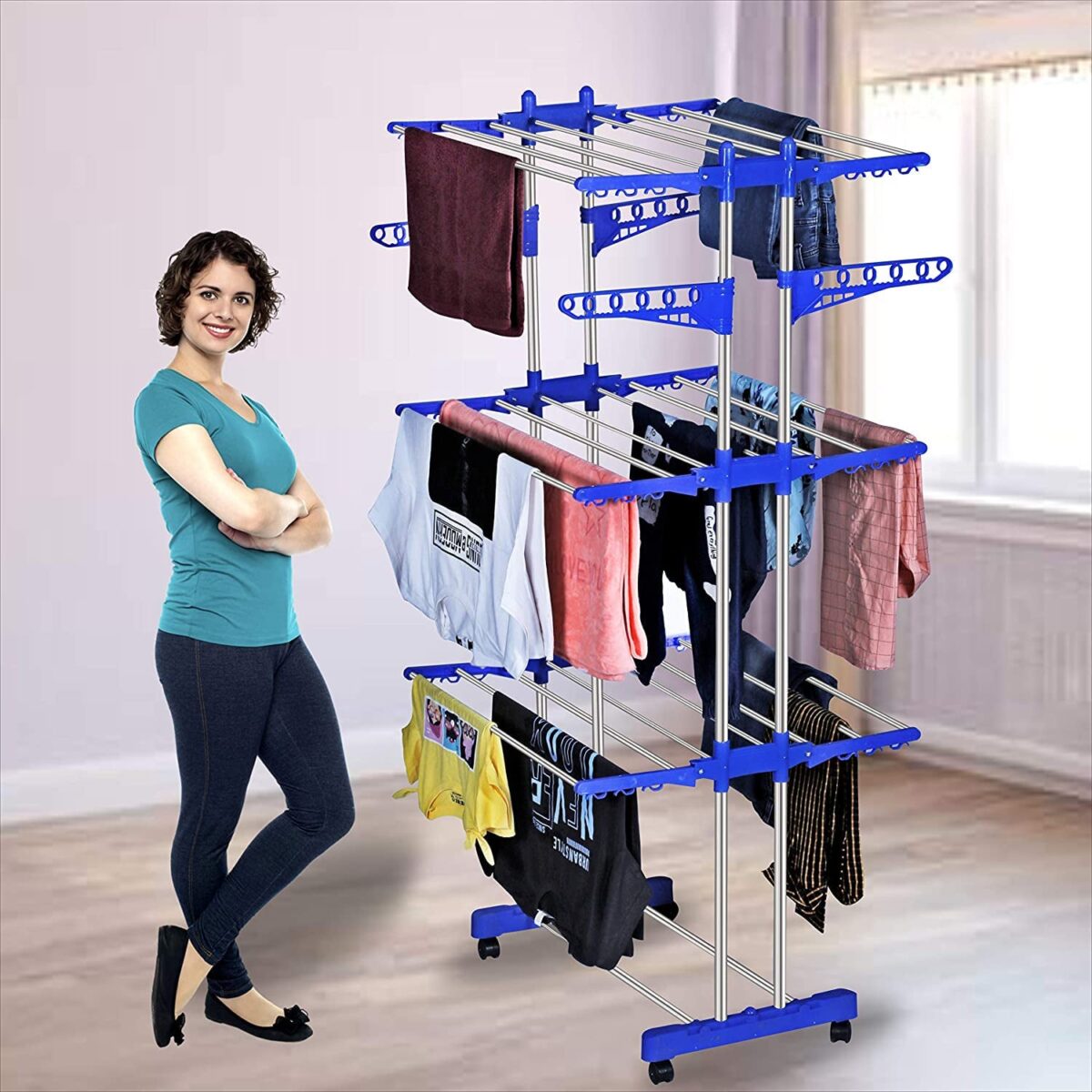 Stainless Steel Cloth Drying Stand - Image 3