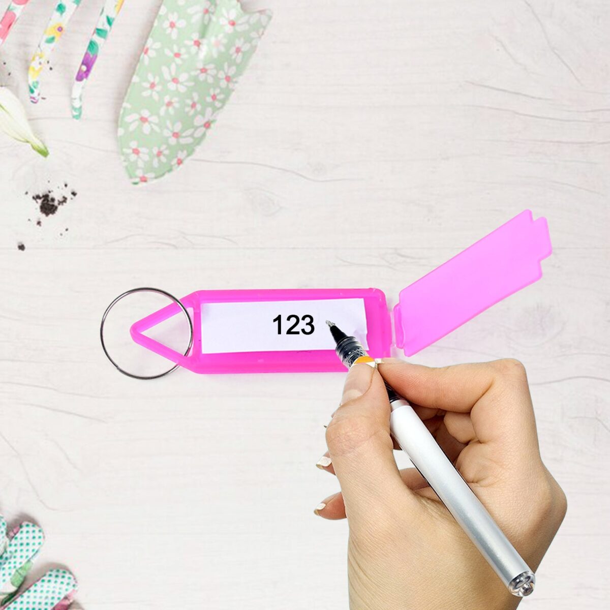 1 Pc Keychain Tag Label Used For Decorative Purpose On Keys And All - Image 3