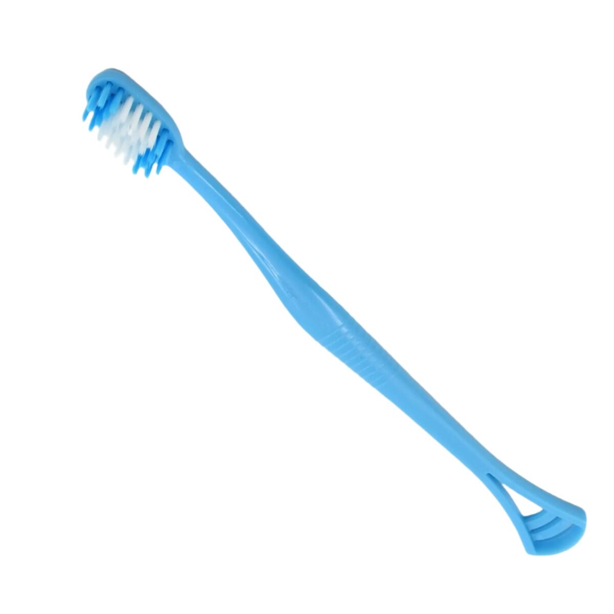 2-in-1 Soft Toothbrush & Tongue Cleaner for All Ages (1 Pc, With Cover) - Image 1