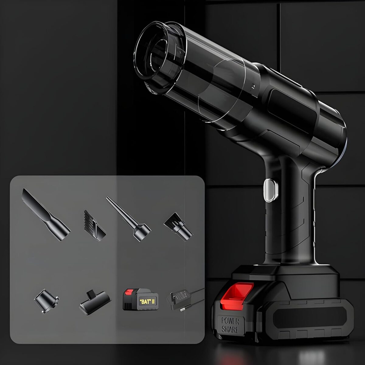 Multifunction 240V Wireless Handheld Vacuum Cleaner (1 Set) - Image 3