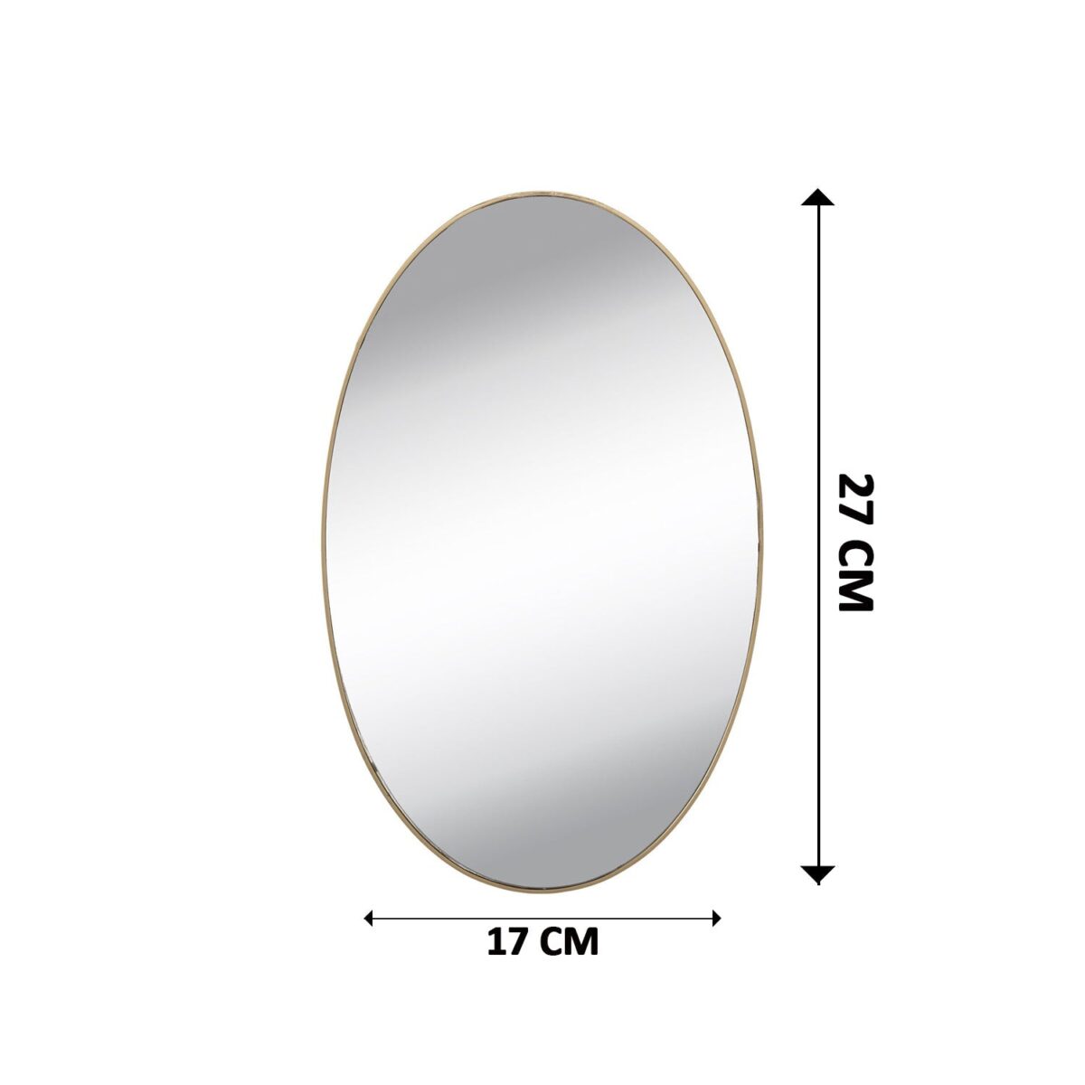 Oval Shape 3D Mirror Sticker (2 Pc Set) - Image 5
