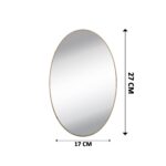 Oval Shape 3D Mirror Sticker (2 Pc Set) - Image 5