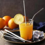 Reusable Stainless Steel Straws with Case for Drinking (4 Pc, Eco-Friendly) - Image 3