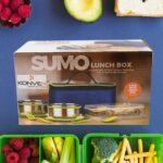 Sumo Lunch Box, with Lunch Bag, Plastic Lunch Box & Plastic Spoon, Fork (2 Pc Set / With Lunch Box) - Image 6
