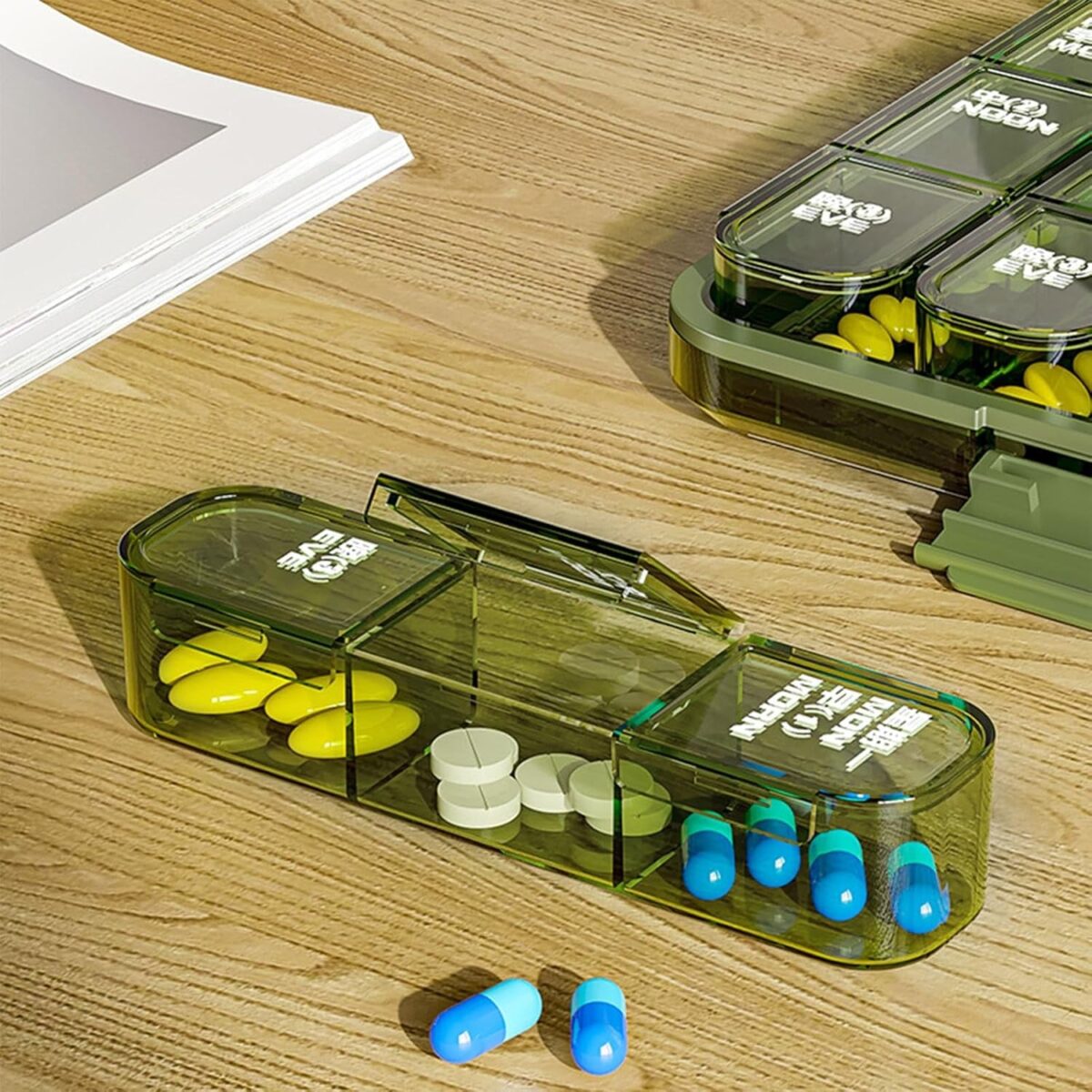 Portable Weekly Pill Box Organiser Daily Pill Keeper 21 Grid Container (1 Pc) - Image 4