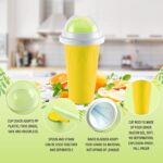 Smoothies Maker Cup, Magic Quick Frozen Smoothies Cup Cooling Cup Double Layer Squeeze Cup Slushy Maker (1 Pc) - Image 3