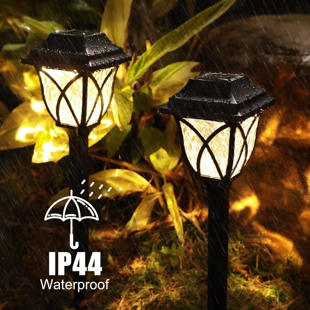 Solar Pathway Lights Outdoor Garden Lights (2 Pcs Set) - Image 8