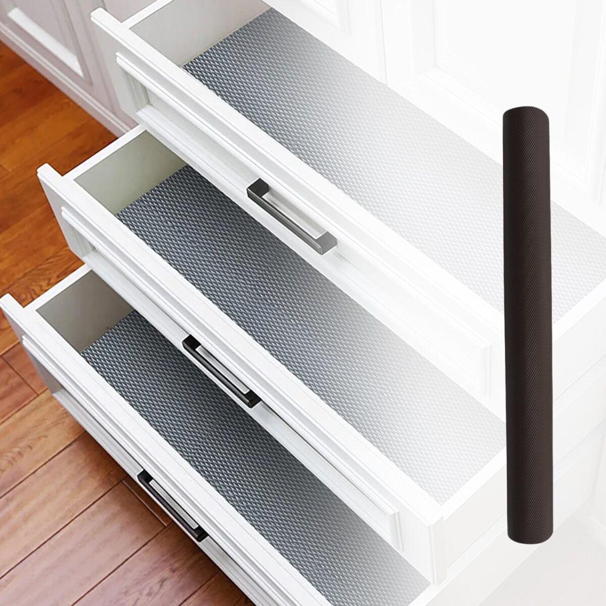 Multipurpose Anti-Slip Mat Liner Roll for Kitchen, Bathroom, Fridge & Shelves (45cmx3m) - Image 6