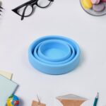 Round Silicone Foldable Glass, Foldable Travel Mug Without Lid (1 Pc) - Image 6